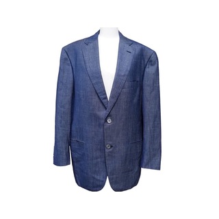 ブリオーニ(Brioni)のBRIONI ブリオーニ ウールジャケット トップス スーツ 上着 RGODOL ウール シルク 麻 ブルー 袖詰めあり 美品 中古 41827(その他)