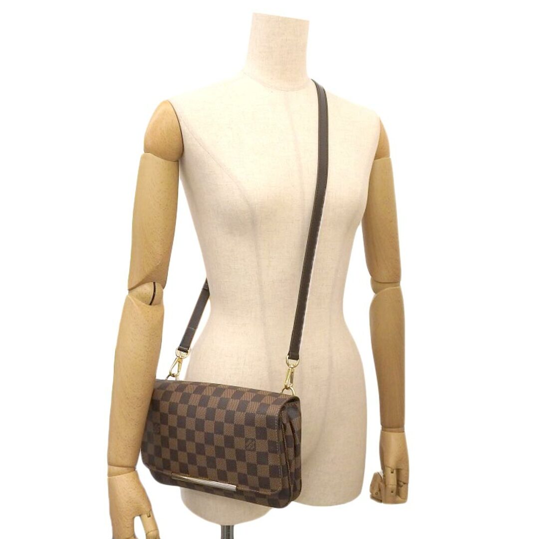 Louis Vuitton Hoxton PM Damier Shoulder Bag Women's Brown Crossbody N41257