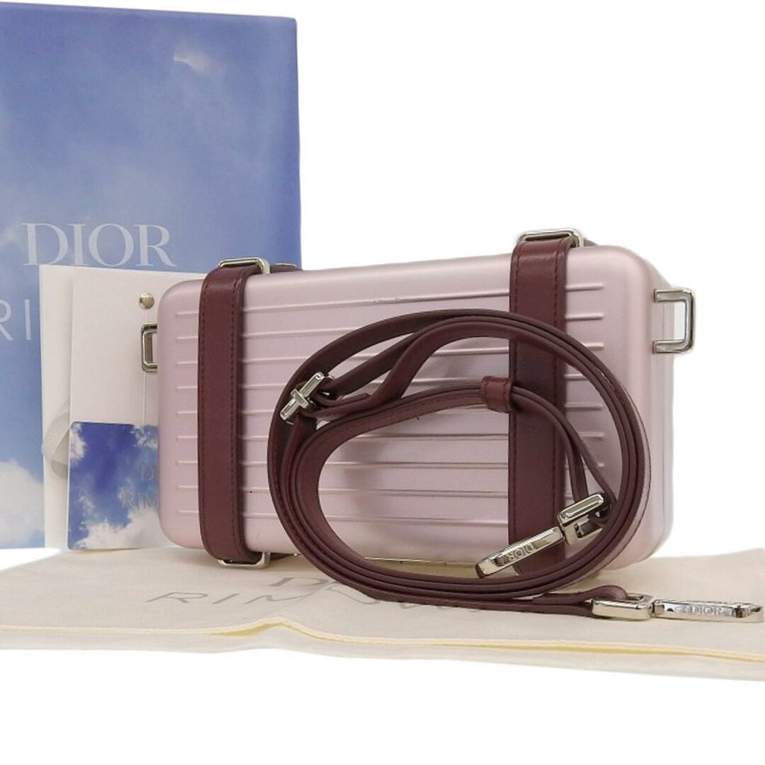 Dior ディオール ディオール&リモワ ショルダーバッグ 斜め掛け パーソナルクラッチバッグ 2WAYバッグ ピンク系 ユニセックス【質屋】