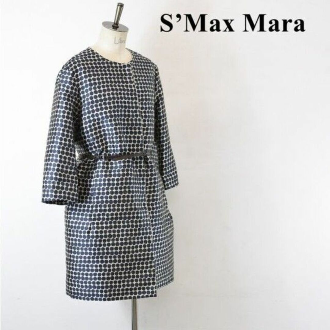 SL AG0066 S'Max Mara マックスマーラ ノーカラー 光沢