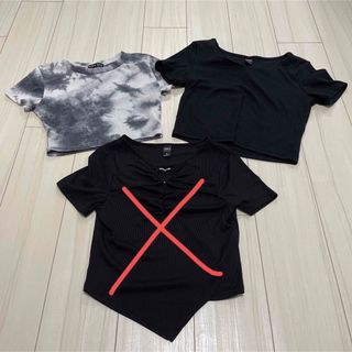 SHEIN ショート丈トップス(Tシャツ(半袖/袖なし))