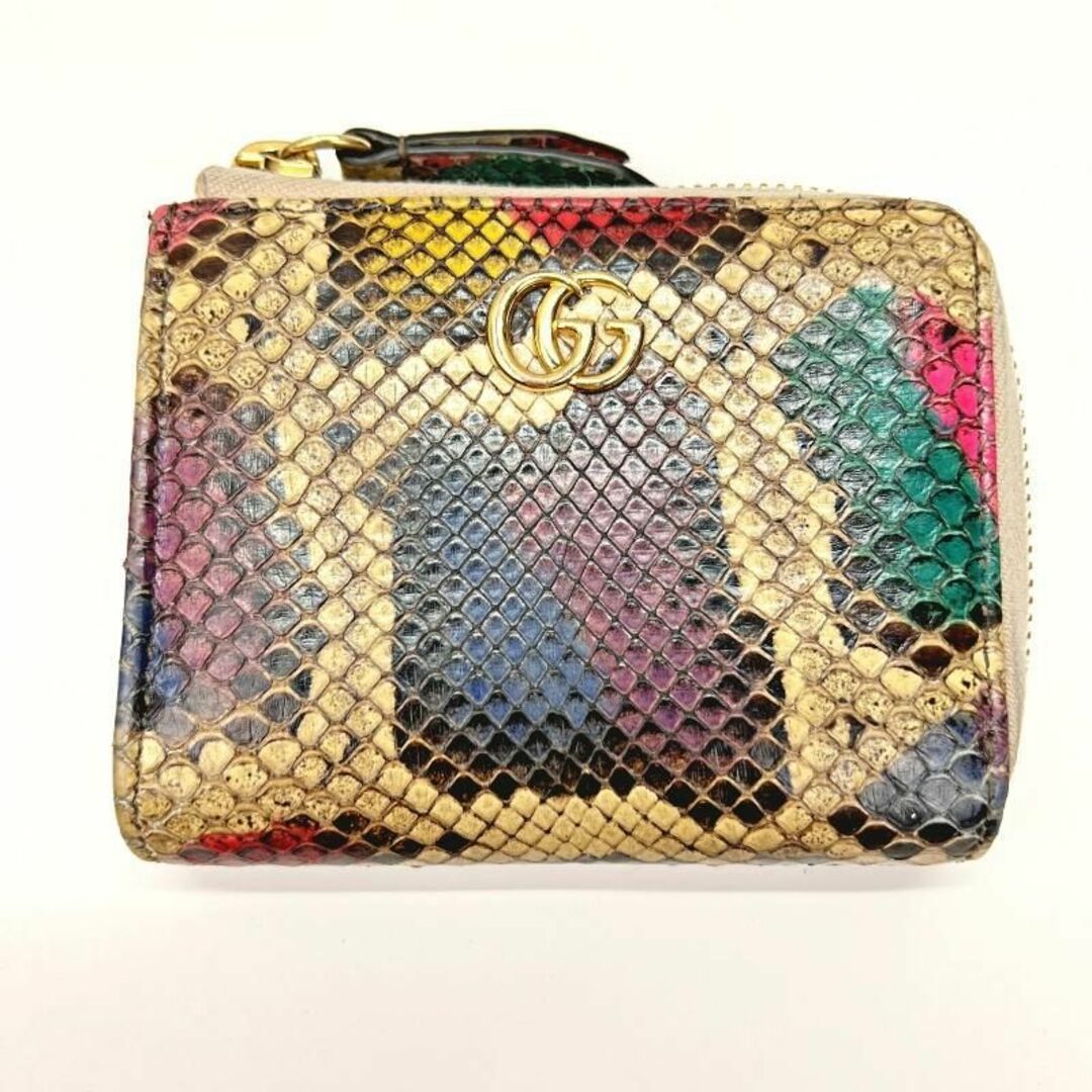 Gucci - グッチ GUCCI 財布 コインケース GGマーモント パイソン