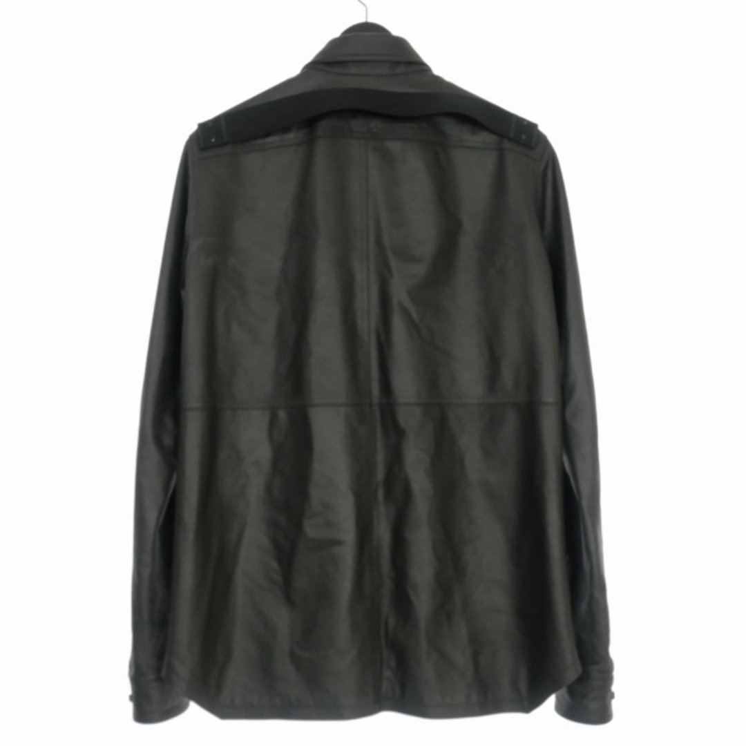 Rick Owens - リックオウエンス 21SS レザー シャツ 長袖 ラムレザー