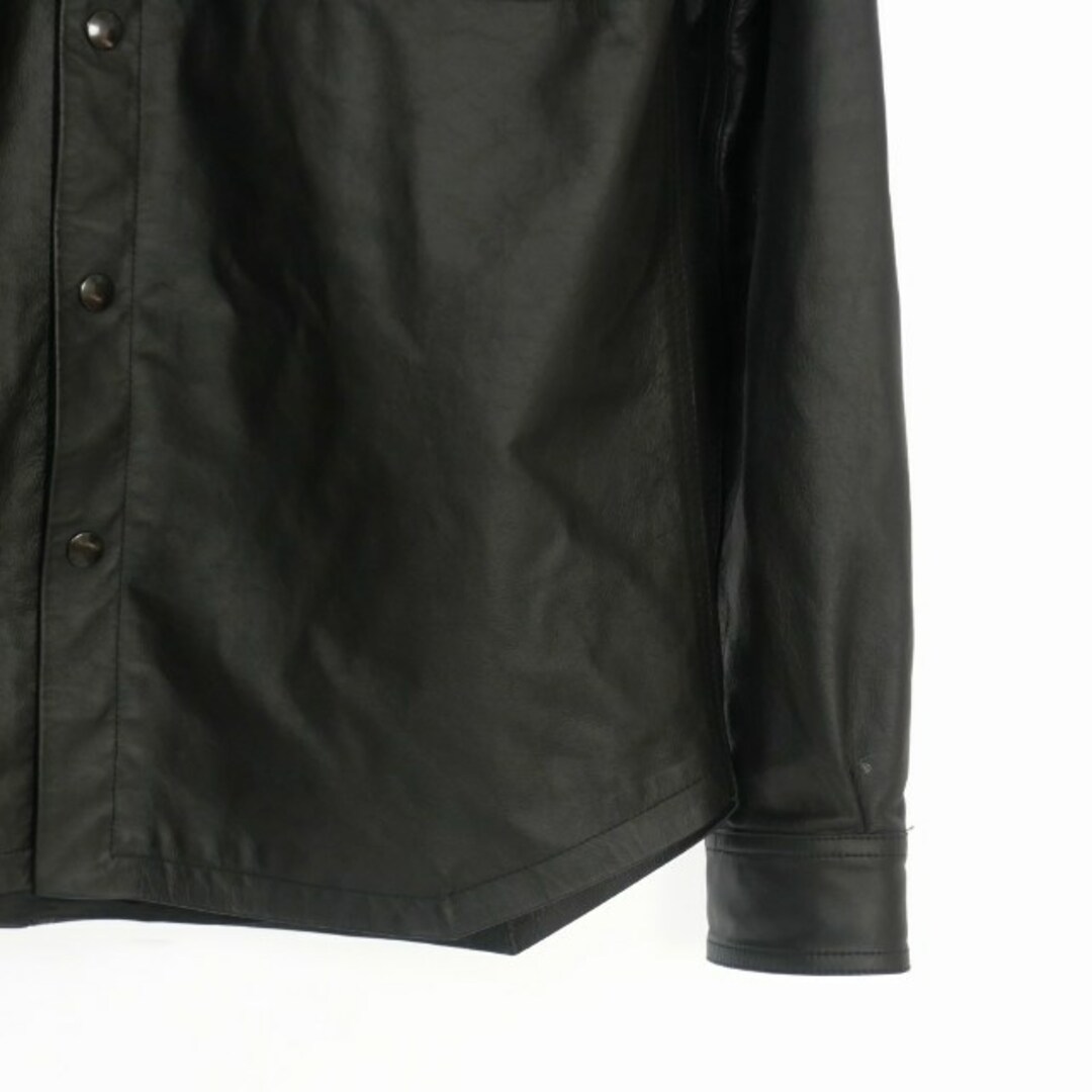 Rick Owens - リックオウエンス 21SS レザー シャツ 長袖 ラムレザー