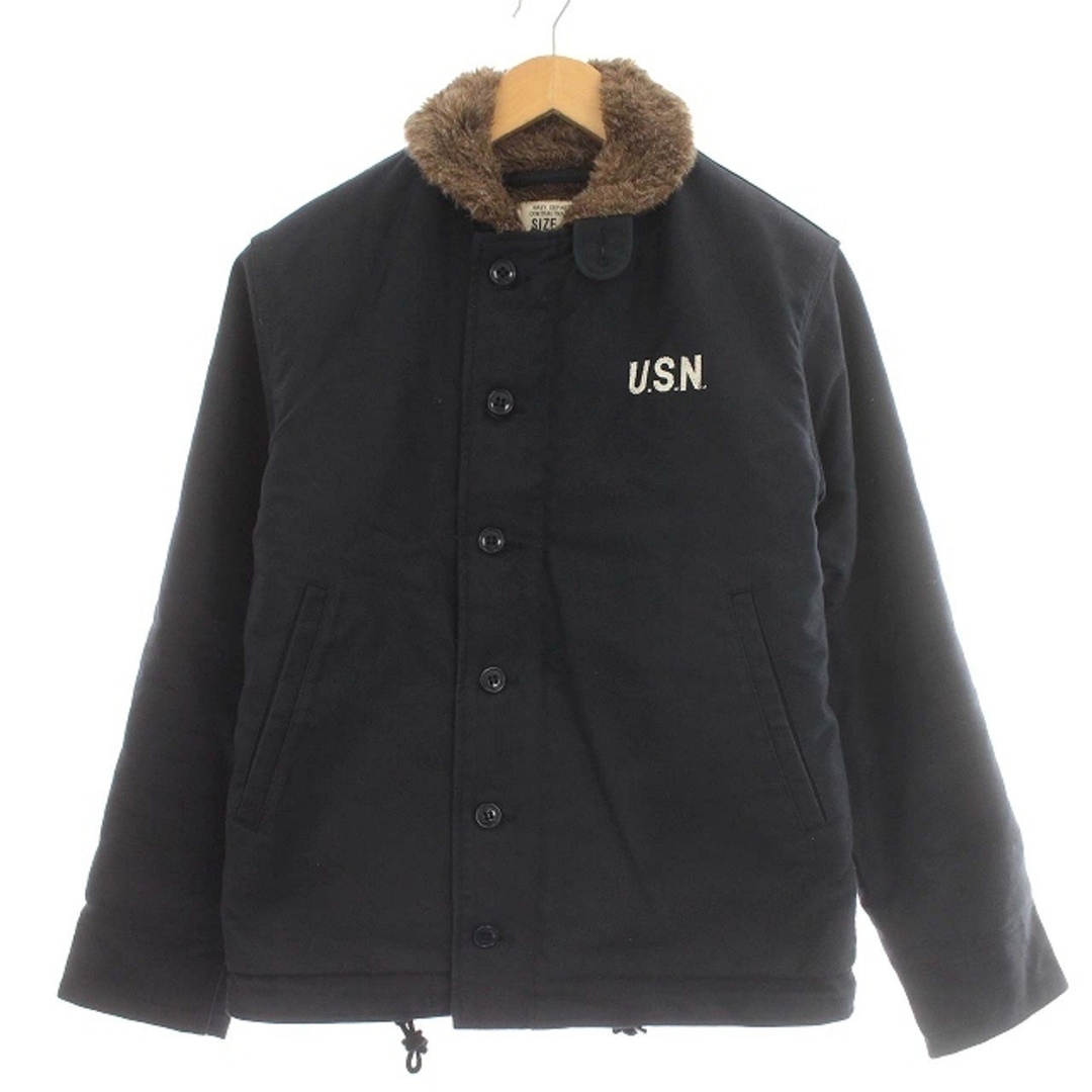 NAVY DEPARTMENT デッキジャケット N-1 ボア 36 ネイビー-