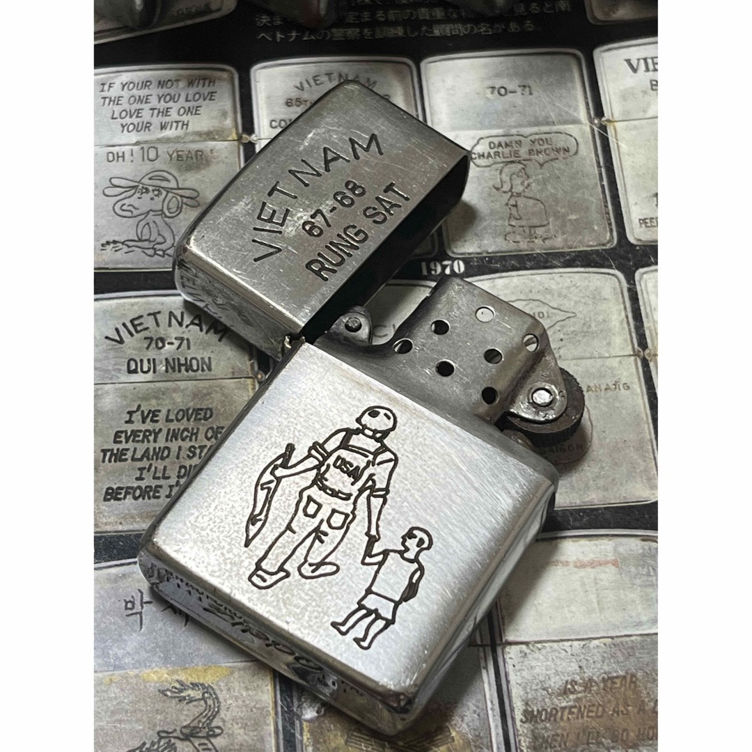 ZIPPO - 【ベトナムZIPPO】本物 1967年製ベトナムジッポー「兵士と子供