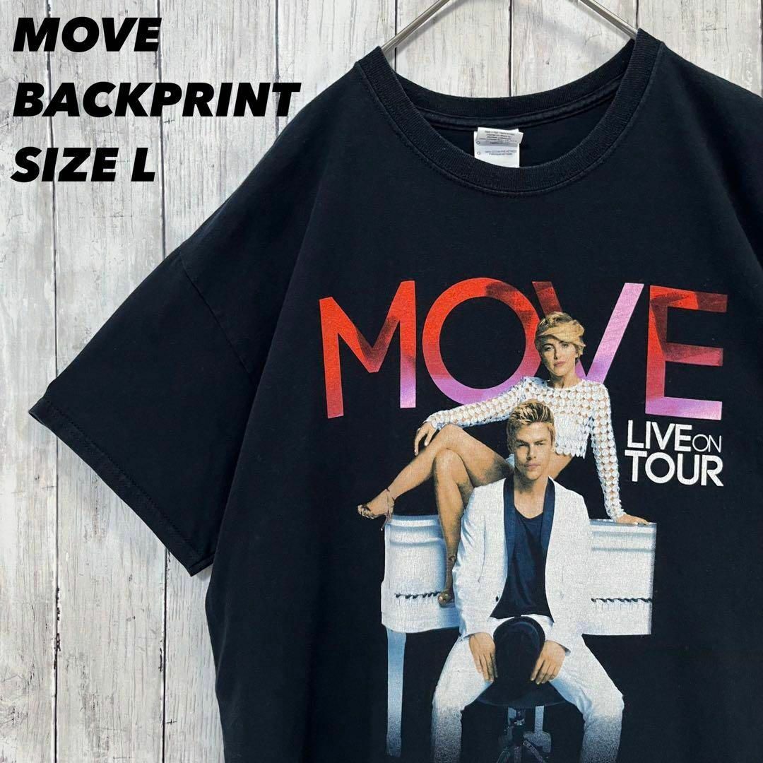 MUSIC TEE(ミュージックティー)のバンドミュージックTシャツ古着　MOVE バックプリントTシャツ　サイズL 黒 メンズのトップス(Tシャツ/カットソー(半袖/袖なし))の商品写真