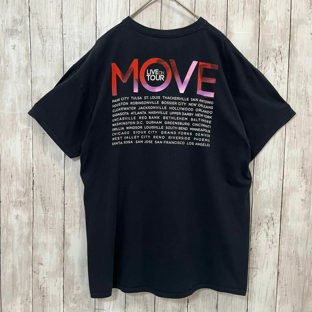MUSIC TEE(ミュージックティー)のバンドミュージックTシャツ古着　MOVE バックプリントTシャツ　サイズL 黒 メンズのトップス(Tシャツ/カットソー(半袖/袖なし))の商品写真