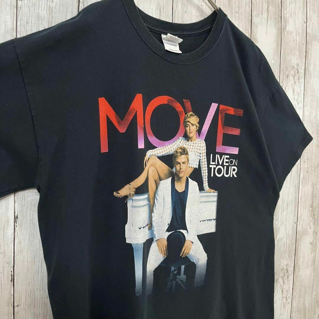 MUSIC TEE(ミュージックティー)のバンドミュージックTシャツ古着　MOVE バックプリントTシャツ　サイズL 黒 メンズのトップス(Tシャツ/カットソー(半袖/袖なし))の商品写真