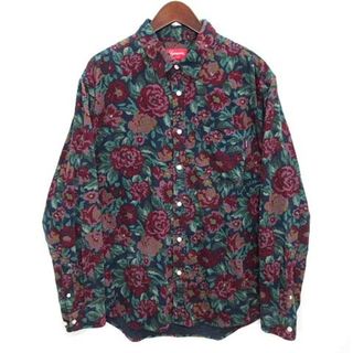 Supremeシャツ Iridescent Shirt 花柄　フラワー柄