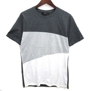 アルティザン(ARTISAN)のアルチザン パネル 切替 Tシャツ カットソー 半袖 クルーネック チャコール(Tシャツ/カットソー(半袖/袖なし))