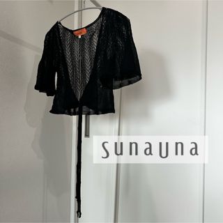 スーナウーナ(SunaUna)のSunauna ボレロ　カーディガン　新品未使用タグ付き(ボレロ)