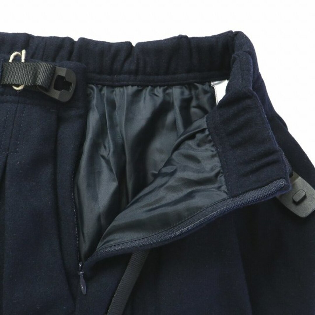 GRAMICCI(グラミチ)のグラミチ WOOL PLEATED SKIRT プリーツスカート M 紺 レディースのスカート(ロングスカート)の商品写真
