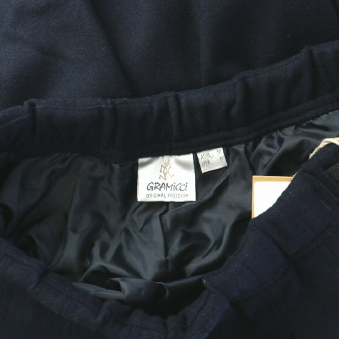 GRAMICCI(グラミチ)のグラミチ WOOL PLEATED SKIRT プリーツスカート M 紺 レディースのスカート(ロングスカート)の商品写真