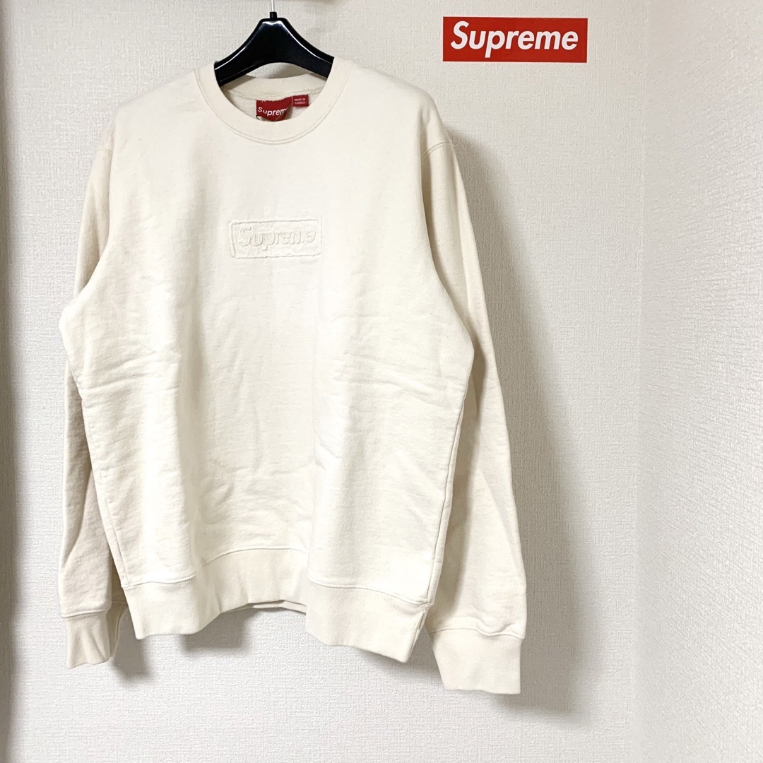 Supreme 20SS Cutout Logo Crewneck ナチュラルM | フリマアプリ ラクマ