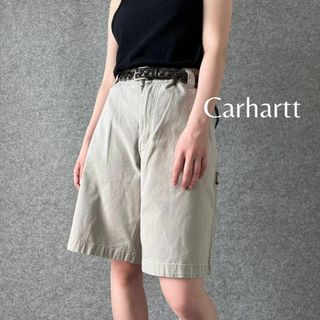 カーハート(carhartt)の【カーハート】ワイド ルーズ ペインター ショーツ ハーフパンツ 白系 Ww38(ショートパンツ)