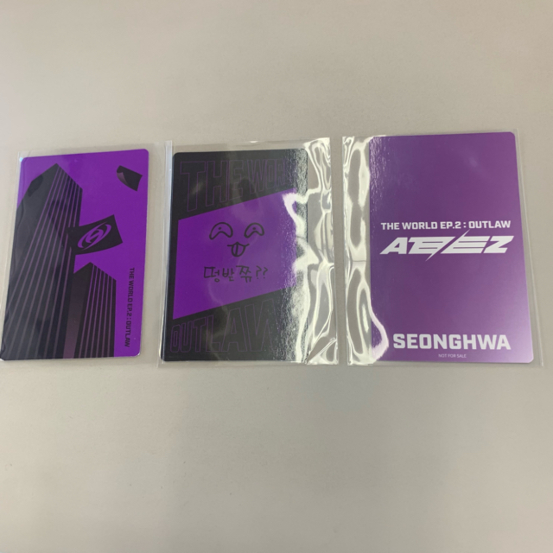 ATEEZ OUTLAW ポップアップ スクラッチイベント トレカ ソンファ