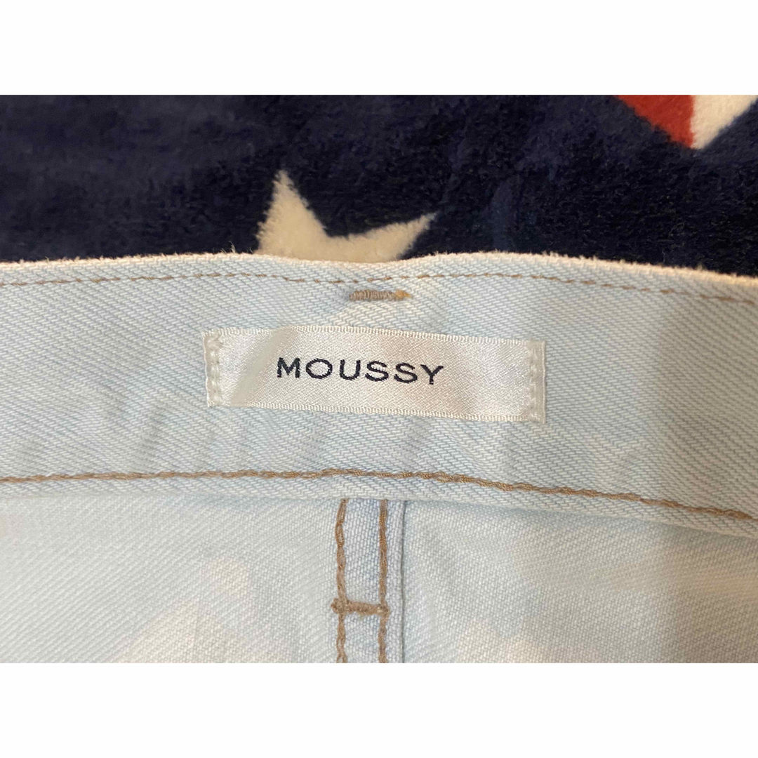 moussy(マウジー)のmoussy  マウジー  ワイドパンツ  夏色  デニム レディースのパンツ(デニム/ジーンズ)の商品写真