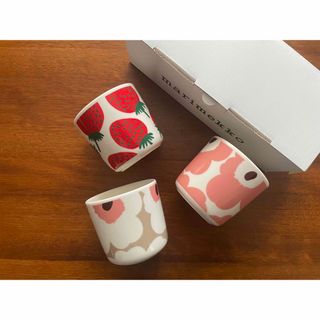 マリメッコ(marimekko)の新品　マリメッコ　マンシッカ　ウニッコ　ピンク　クレイ　ラテマグ(グラス/カップ)