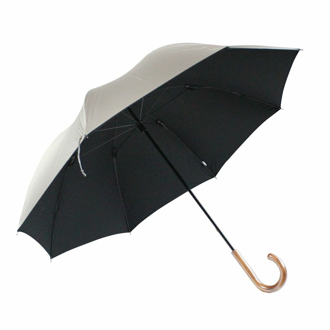 【色: シルバー・65cm】日光を遮断！ 晴雨兼用 日傘 丈夫で高級な軽量カーボ