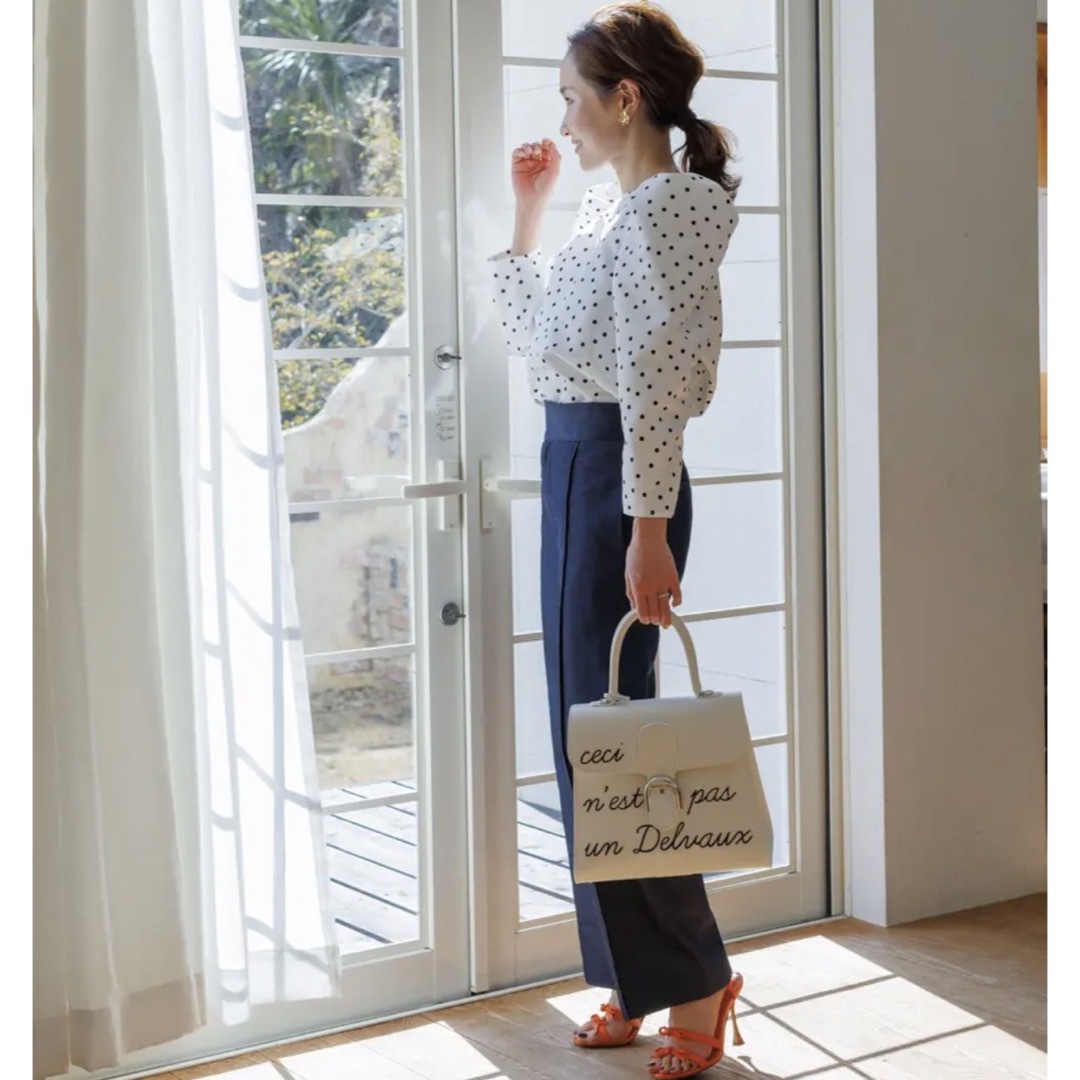 ブルレア BLUELEA ブラウス Puff sleeve blouseドット 高性能