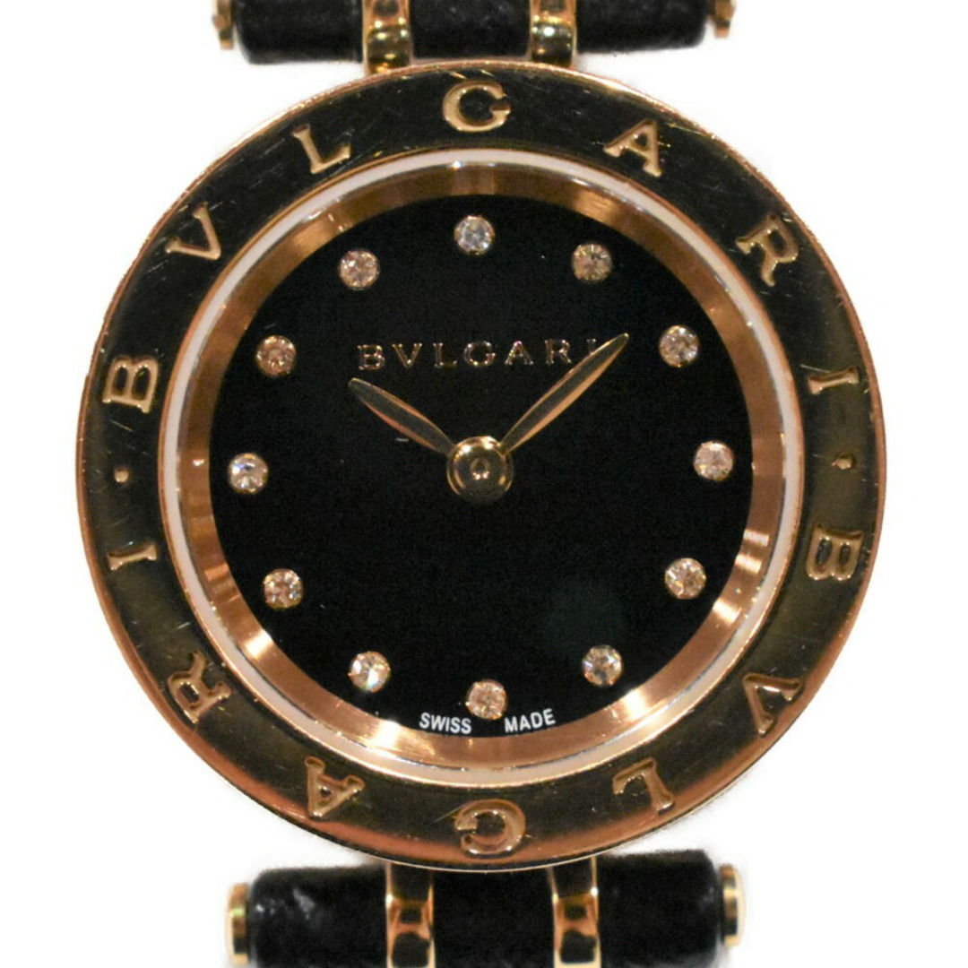 BVLGARI(ブルガリ)のBVLGARI
B-ZERO1　12Pダイヤモンド　BZP23SG　PO5*** 　革ベルト　K18　セラミック　クオーツ 　ビー・ゼロワン　腕時計　ゴールド　レディース【中古】松山久万ノ台店 レディースのアクセサリー(その他)の商品写真