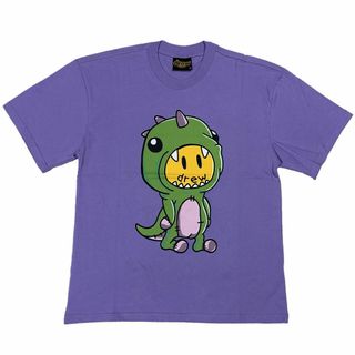 ドリューハウス(drew house)のドリューハウス dino プリント 半袖 Tシャツ パープル M(Tシャツ/カットソー(半袖/袖なし))