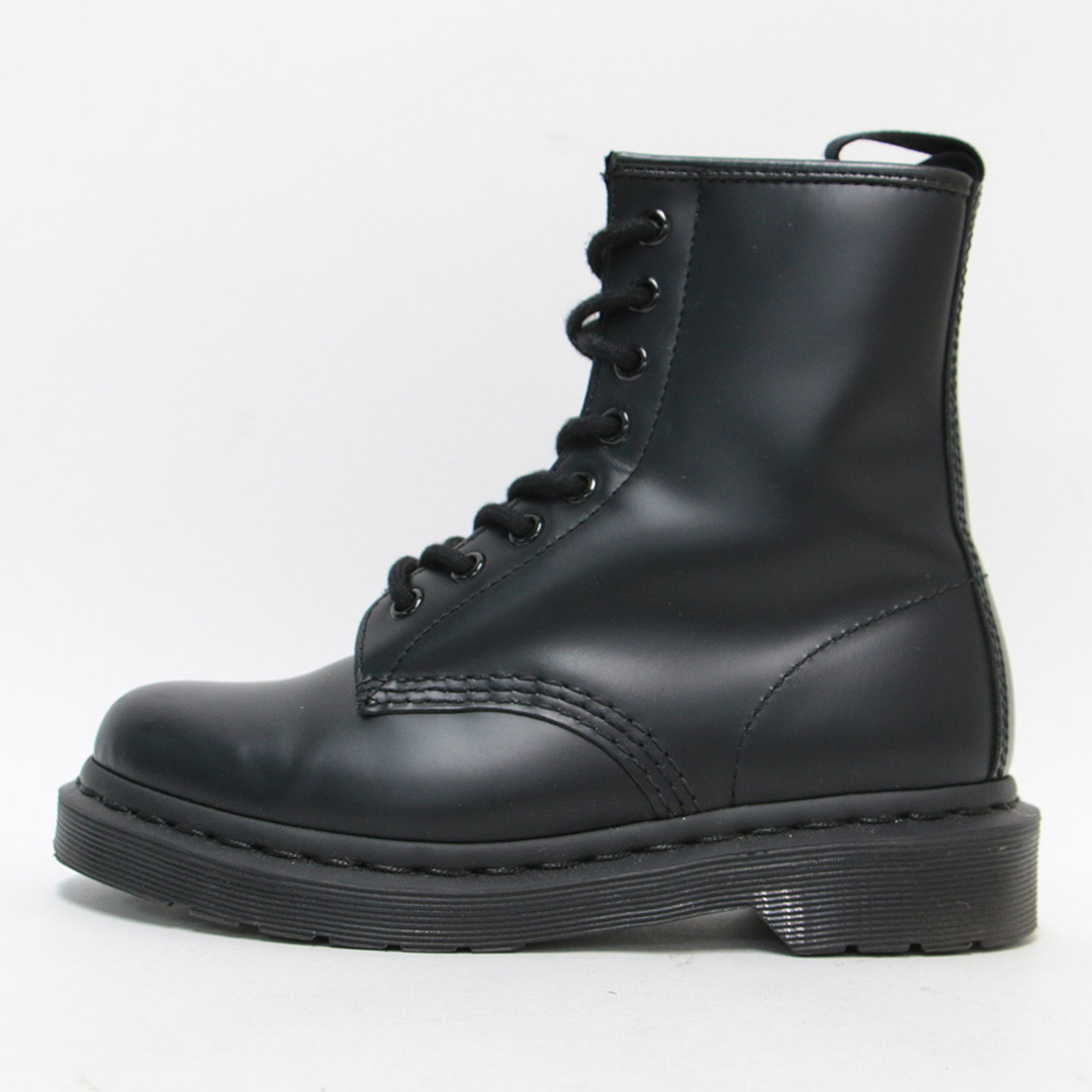 Dr.Martens(ドクターマーチン)のDr.Martens ドクターマーチン ブーツ シューズ 靴 ブラック 黒 ショート フラット レースアップ 1460 MONO 8ホールブーツ レザー 定番 おしゃれ シンプル きれいめ 大人女子 ブランド 上品 ベーシック 本革 高級 サイズ：22cm UK3 【レディース】【中古】 レディースの靴/シューズ(ブーツ)の商品写真