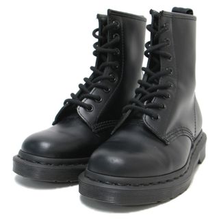 ドクターマーチン(Dr.Martens)のDr.Martens ドクターマーチン ブーツ シューズ 靴 ブラック 黒 ショート フラット レースアップ 1460 MONO 8ホールブーツ レザー 定番 おしゃれ シンプル きれいめ 大人女子 ブランド 上品 ベーシック 本革 高級 サイズ：22cm UK3 【レディース】【中古】(ブーツ)