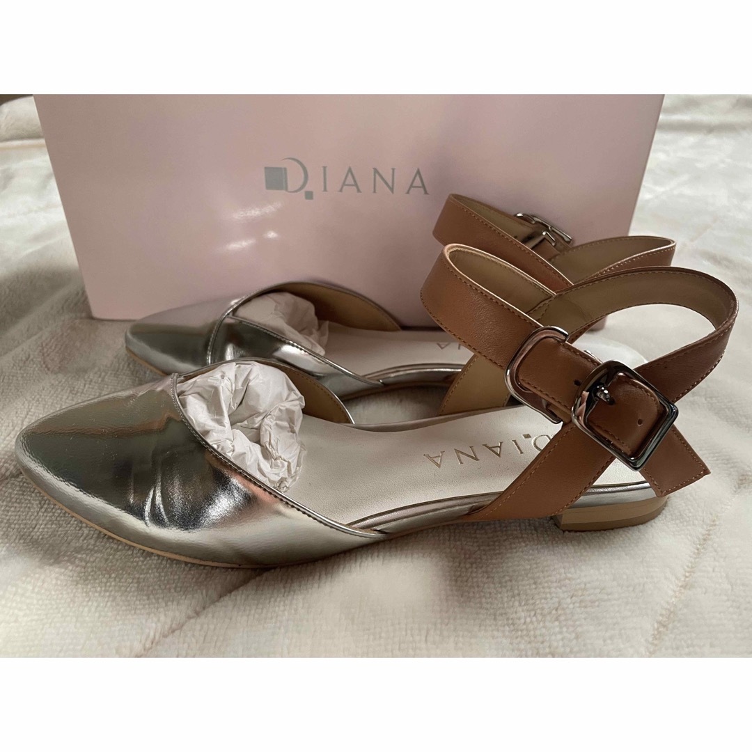 DIANA(ダイアナ)の【DIANA】ストラップ付フラットサンダル 36 レディースの靴/シューズ(サンダル)の商品写真