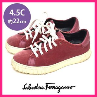 Ferragamo スニーカー 6.5 C (23-23.5) ブラック ピンク