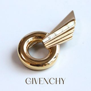 GIVENCHY ジバンシー ゴールド スクエア ブローチ　ジバンシィ