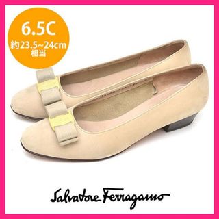 サルヴァトーレフェラガモ(Salvatore Ferragamo)のフェラガモ ヴァラリボン パンプス 6.5C(約23.5-24cm)(ハイヒール/パンプス)