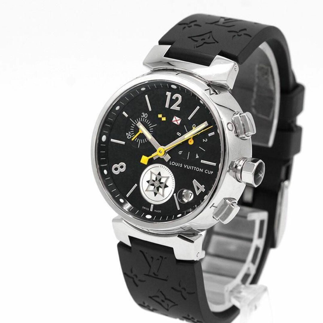 美品 ルイヴィトン タンブール クロノグラフ Q11BG 腕時計 A01762