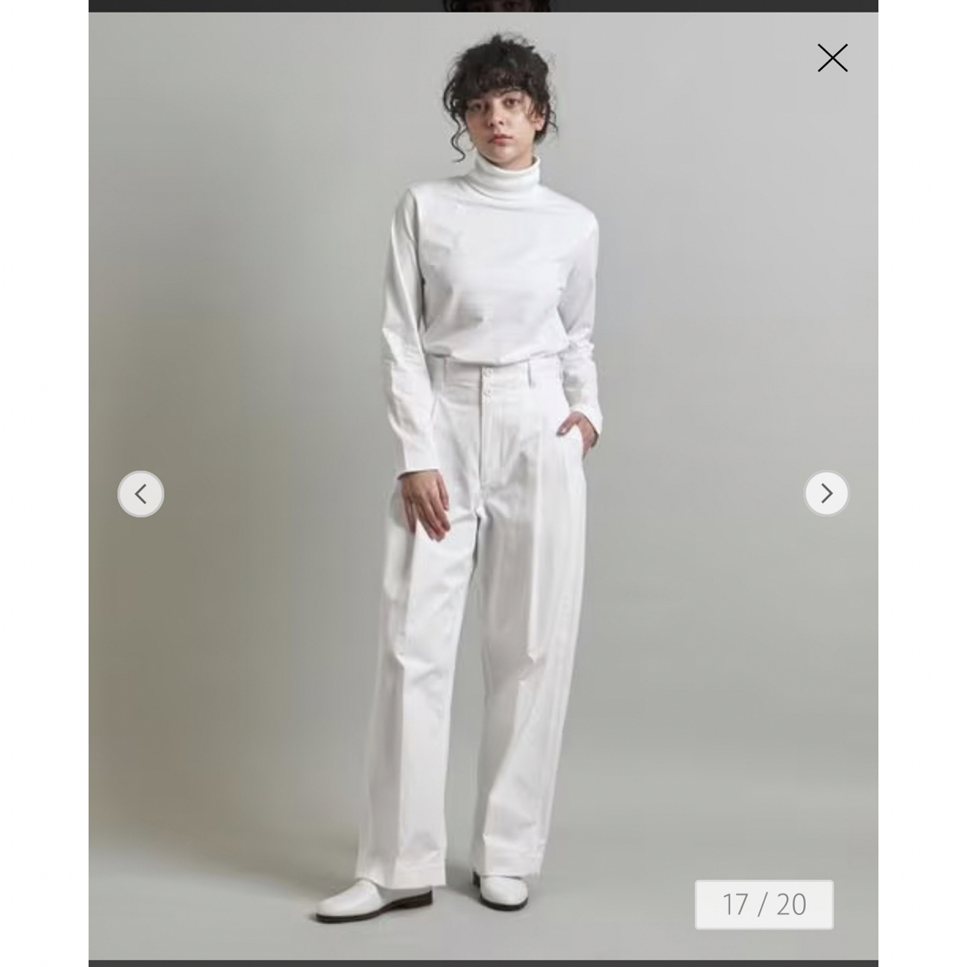 UNITED ARROWS(ユナイテッドアローズ)の＜LOEFF（ロエフ）＞ コットンツイル 2タックパンツ2 レディースのパンツ(カジュアルパンツ)の商品写真