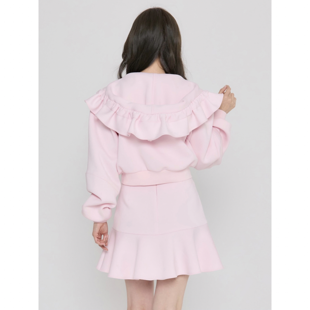 JILTU baby frill hoodie flare mini skirt - セット/コーデ