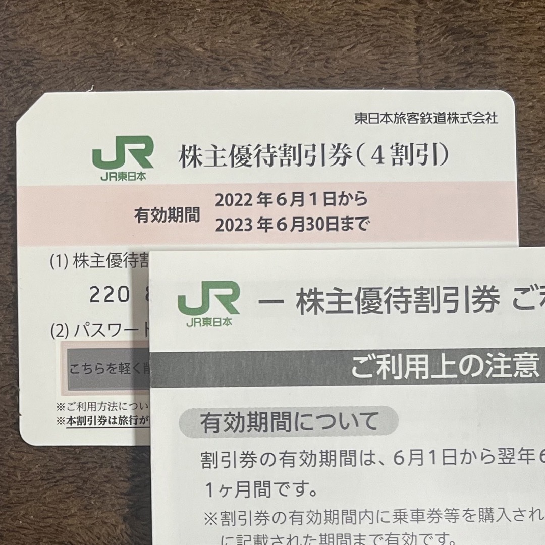 JR東日本 東日本旅客鉄道 株主優待券 1枚