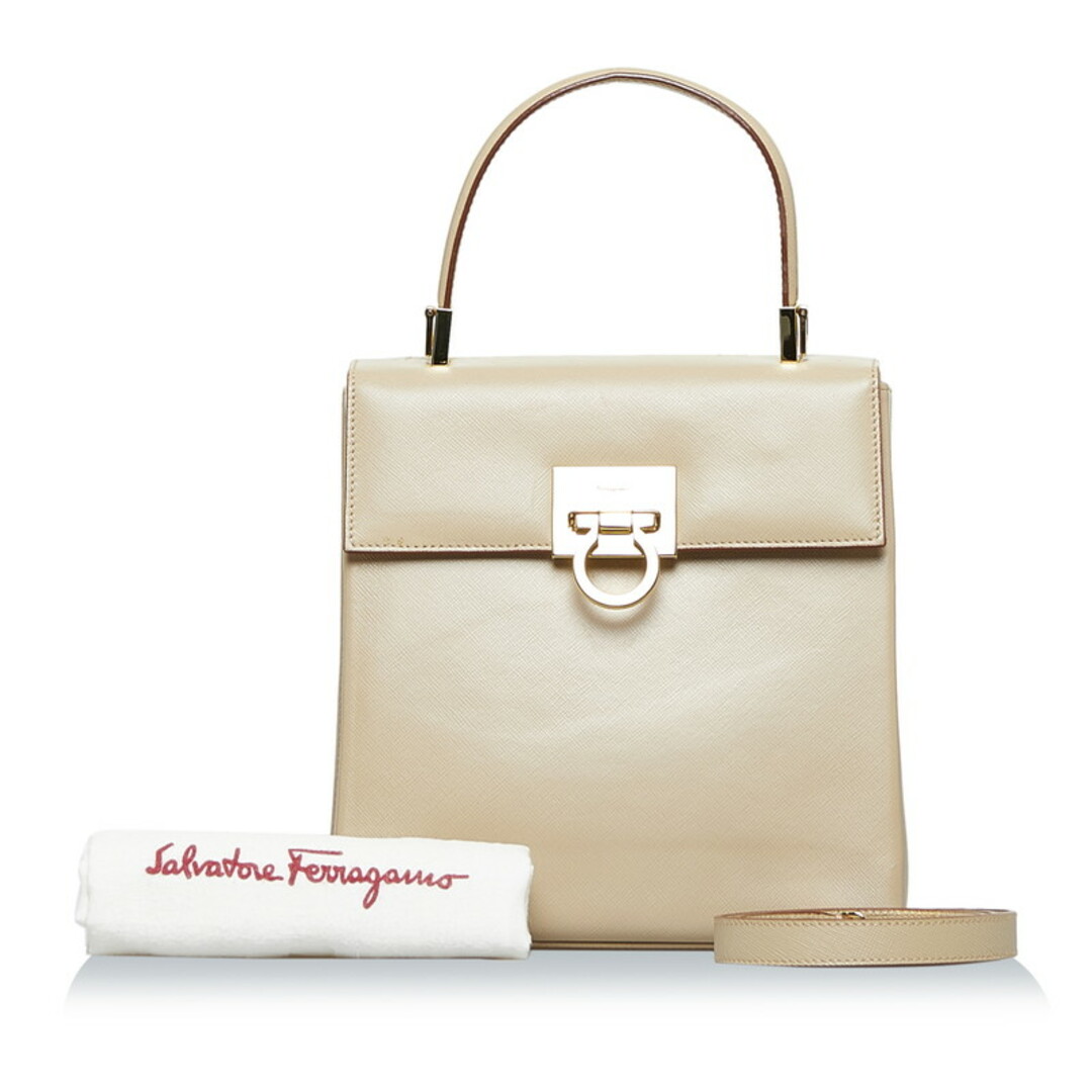 サルヴァトーレフェラガモ ガンチーニ ミニハンドバッグ ショルダーバッグ 2WAY AQ-210160 レザー レディース Salvatore Ferragamo 【219-03893】