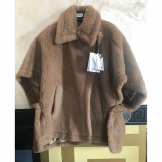 MAX MARA テディベア キャメル ケープ ポンチョ TEBE