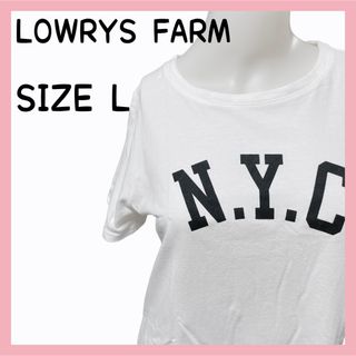 ローリーズファーム(LOWRYS FARM)のLOWRYSFARM N.Y.Cロゴ半袖Tシャツ(Tシャツ(半袖/袖なし))