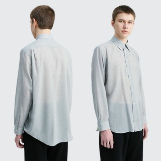 美品 auralee 22ss sheer wool silk shirts