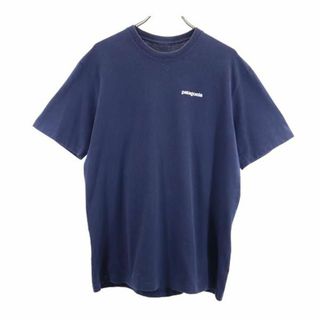 パタゴニア(patagonia)のパタゴニア アウトドア バックプリント 半袖 Tシャツ M ネイビー系 patagonia ロゴ メンズ 【中古】  【230621】(Tシャツ/カットソー(半袖/袖なし))