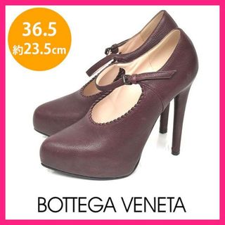 ボッテガヴェネタ(Bottega Veneta)の美品♪ボッテガヴェネタ ストラップ ヒールパンプス 36.5(約23.5cm)(ハイヒール/パンプス)