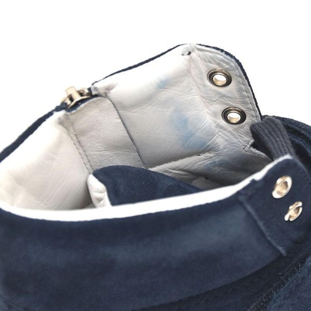 PRADA - 美品♪プラダ サイドロゴ スエード ベルト スニーカー 38.5(25