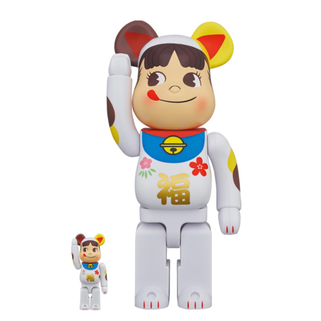 BE@RBRICK 招き猫 ペコちゃん 福  100% & 400%