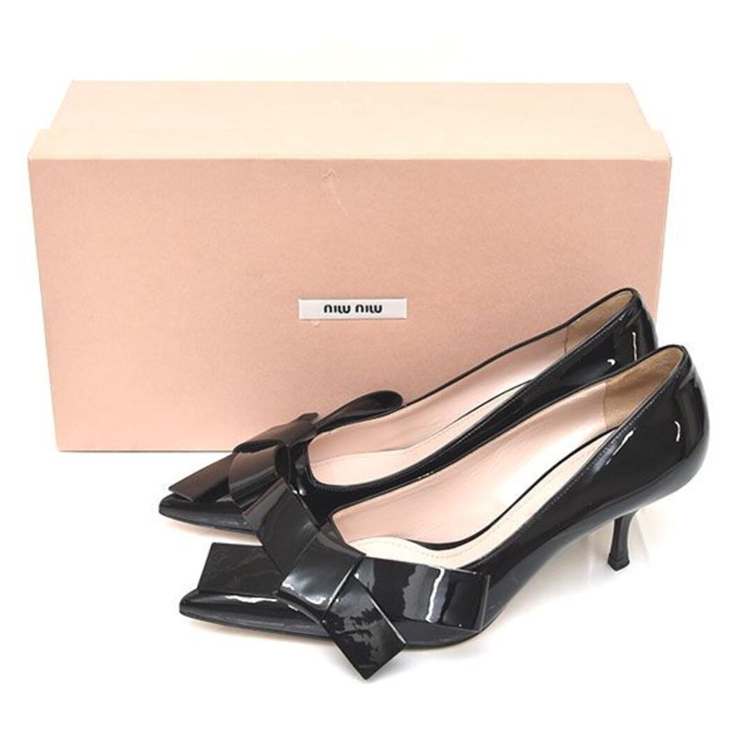 miumiu - ほぼ新品♪ミュウミュウ リボン エナメル パンプス 36(約23cm