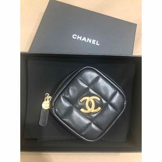 シャネル(CHANEL)のシャネル ひし形 コインケース ミニポーチ マトラッセ  ラムスキン(コインケース)