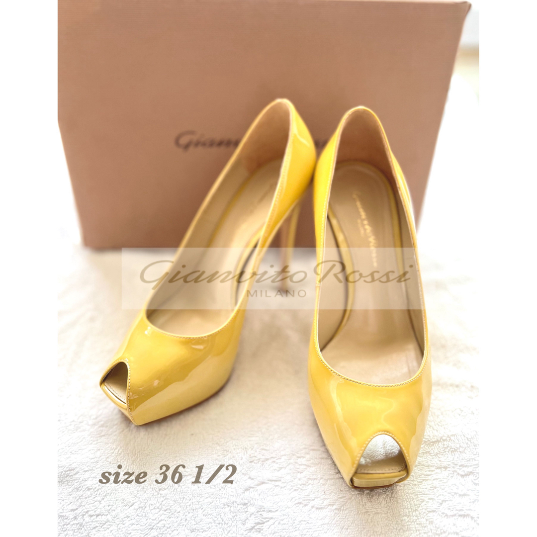 【12万★GIANVITOROSSIジャンヴィトロッシ★】36 1/2★パンプスFABIORUSCONI