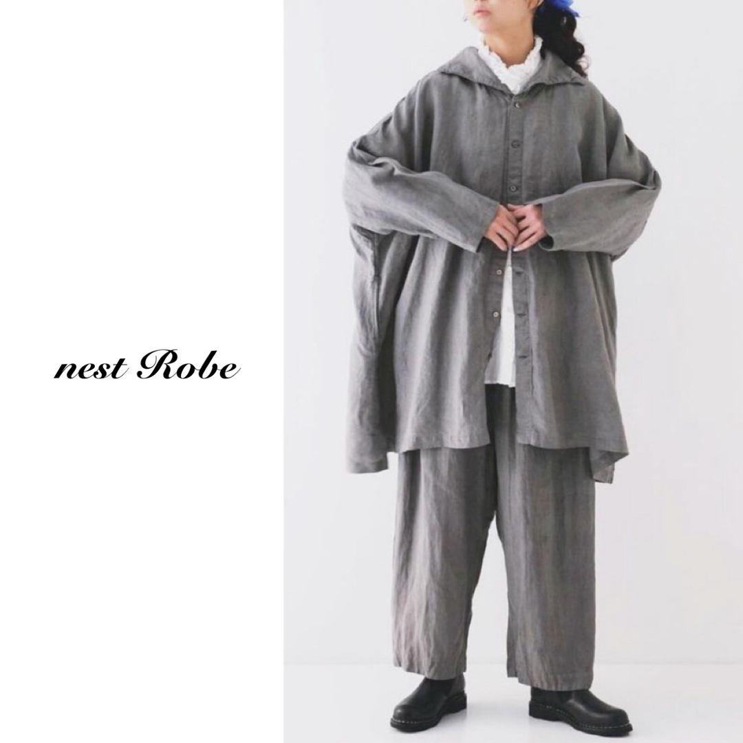 nest robe（ネストローブ）| 天然染め ウイングカラーオーバーシャツ