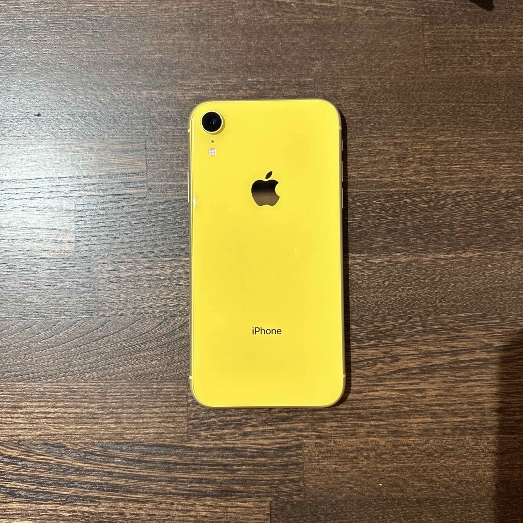 iPhone XR Yellow 64 GB SIMフリー　画面割れ